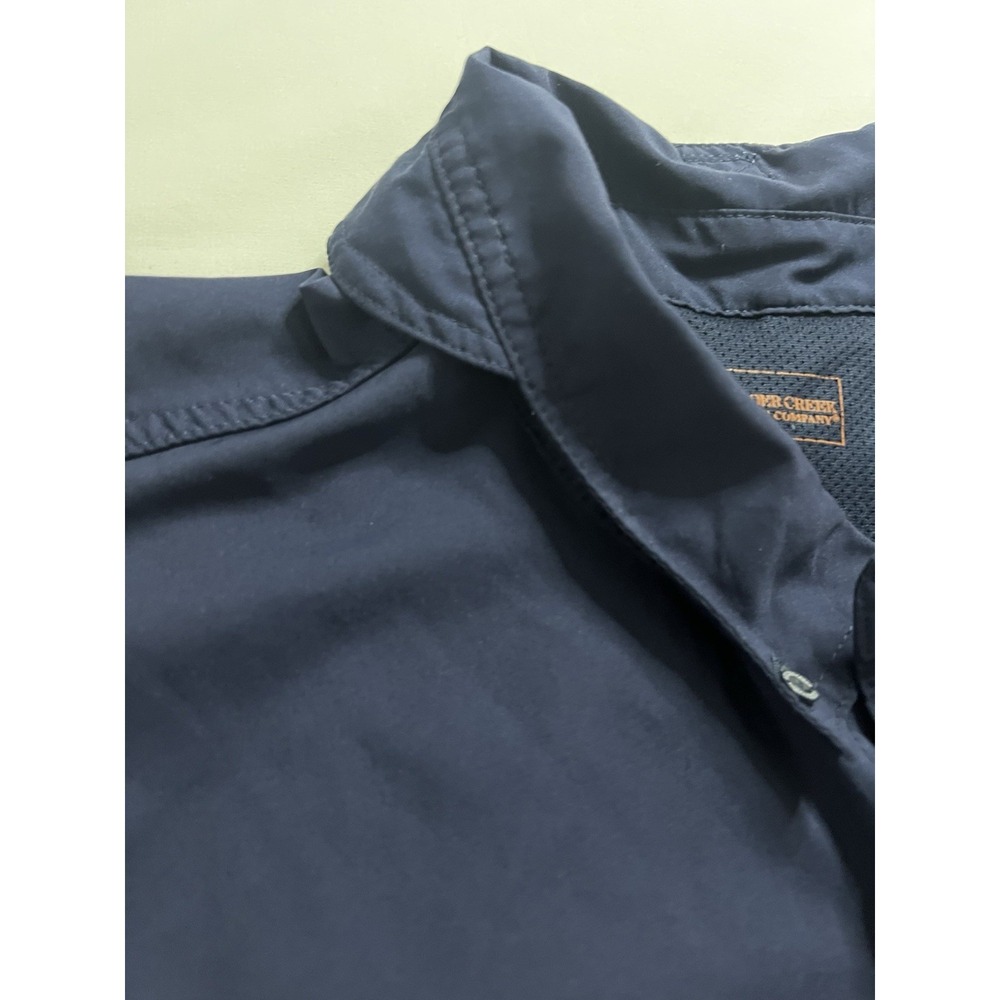 Boulder Creek 3XT Tall Fishing Shirt Navy Blue Vented Short Sleeve Outdoor